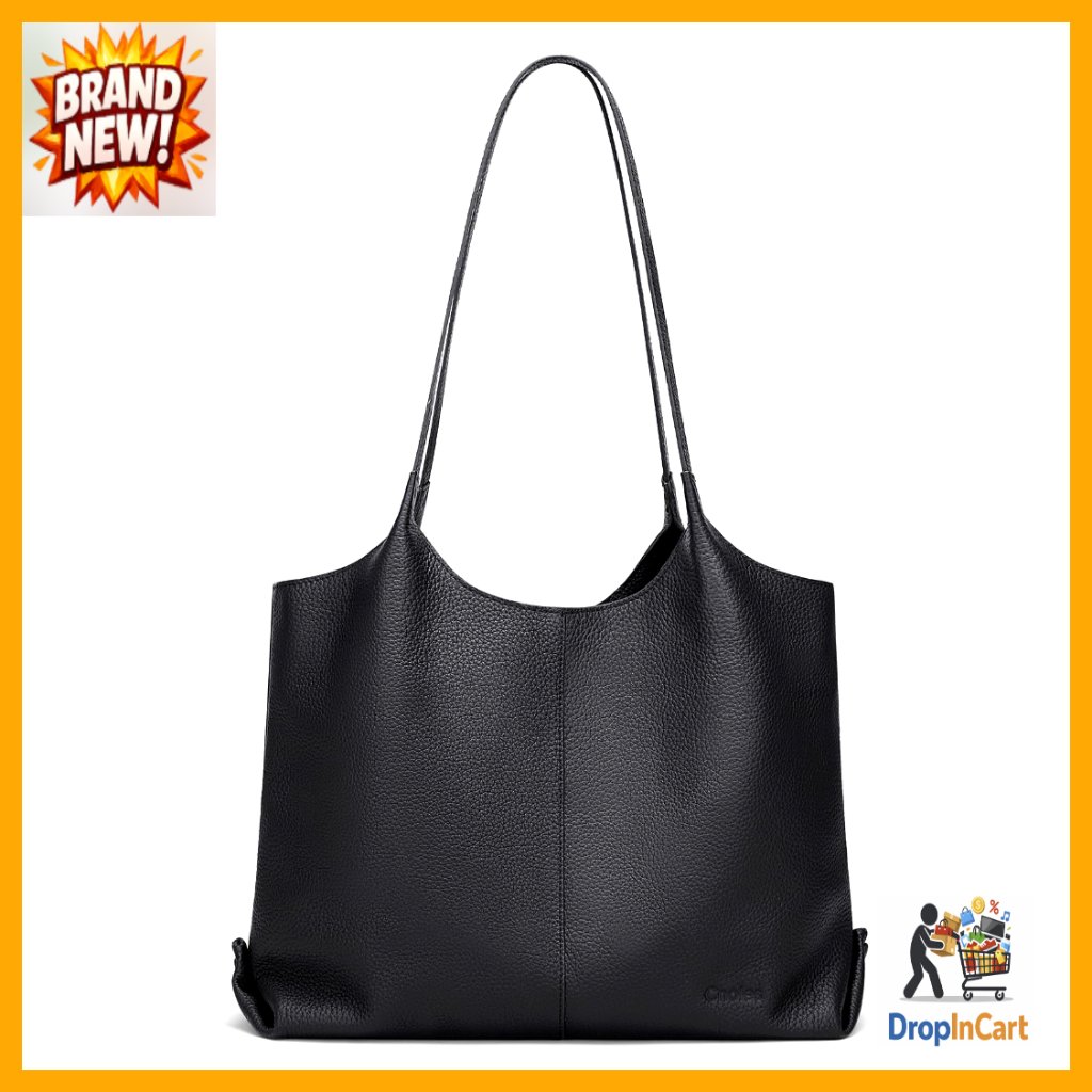 Soft Genuine Leather Hobo Tote Bag Top Handle Shoulder Purse Large Capacity